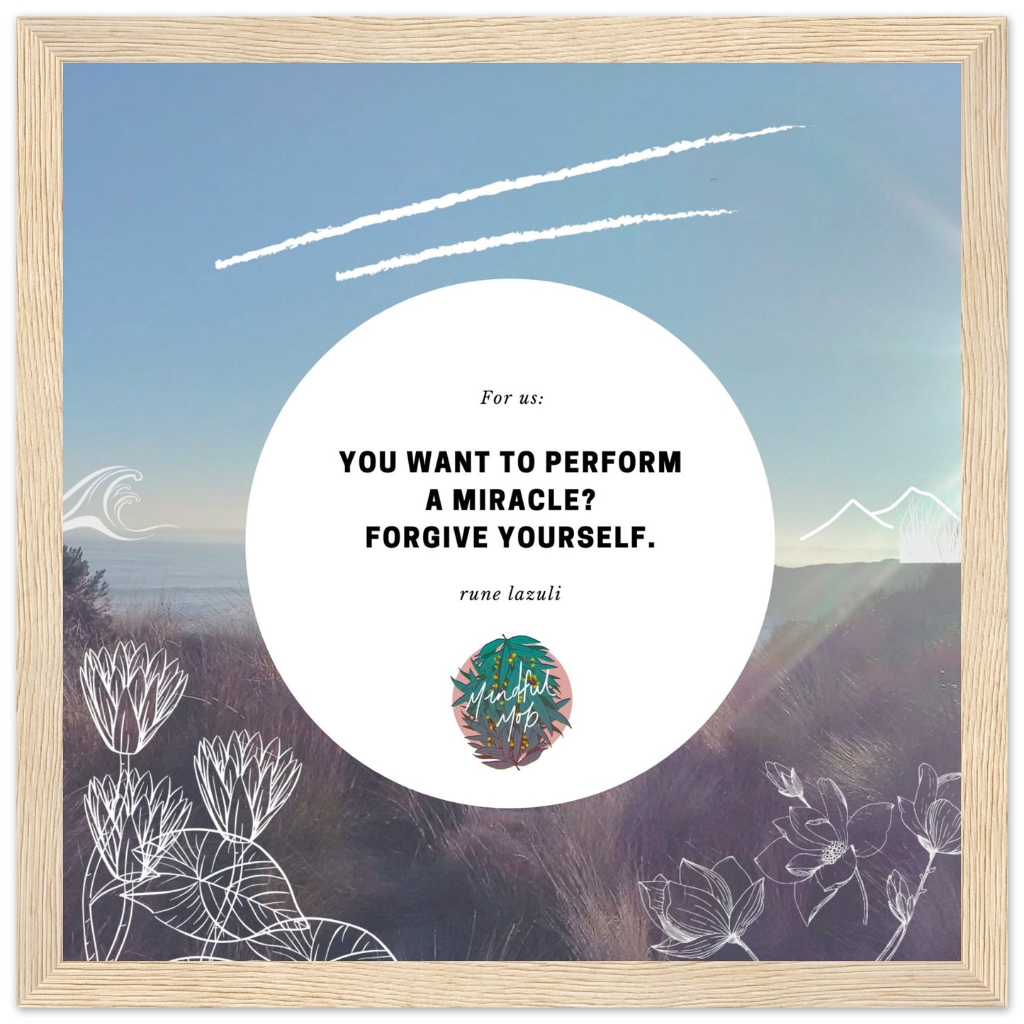 Wooden-Framed Poster