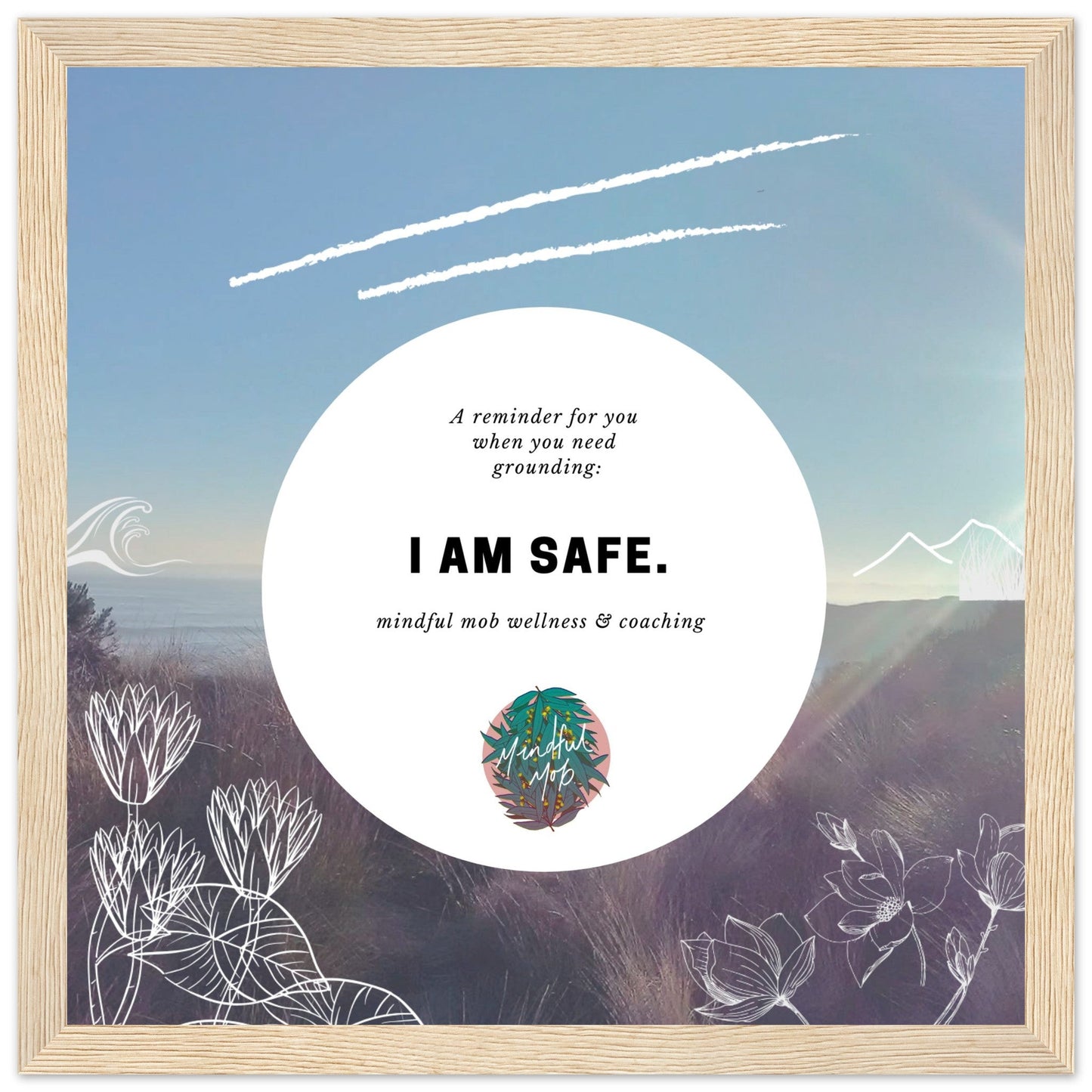 Wooden Mindful Mob Affirmation Frames